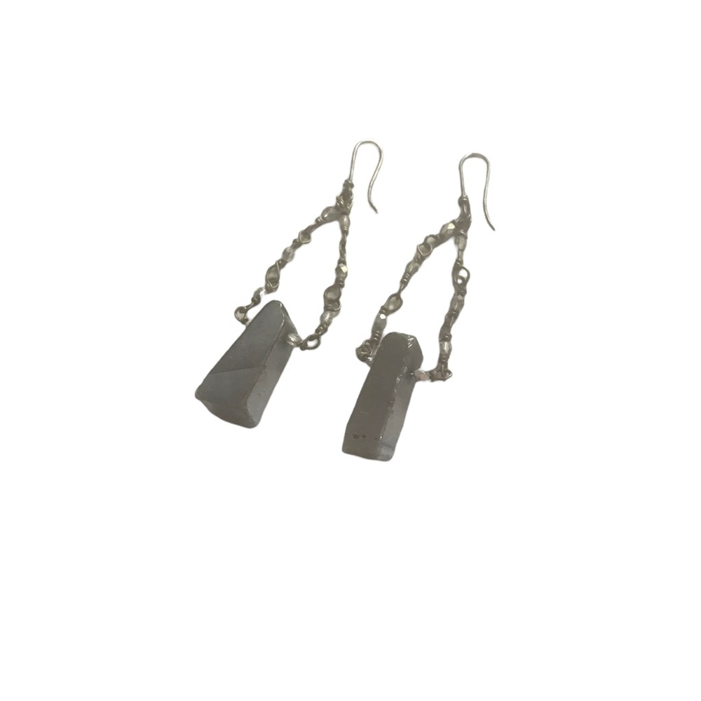 Genuine Pyrite Earrings